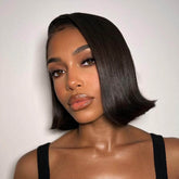 FLASH SALE! Shiny Straight Bob 13*4 Lace Frontal Wig Right Side